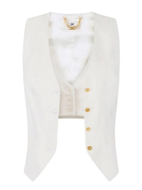 GILET ELISABETTA FRANCHI | GL00862E2360 AVORIO